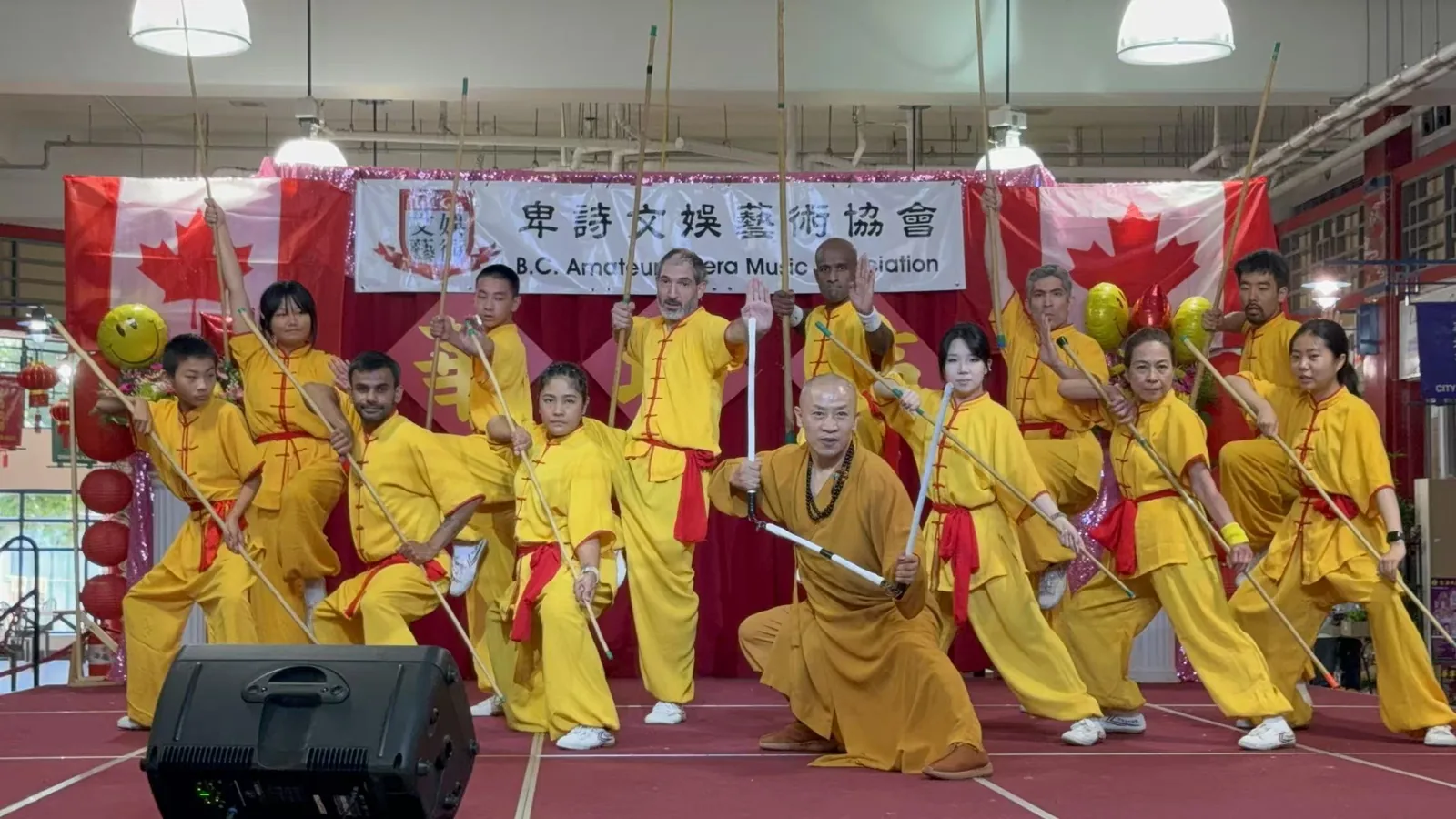 Kung Fu Vancouver performing at the Vancouver Chinatown Festival on July 12, 2025