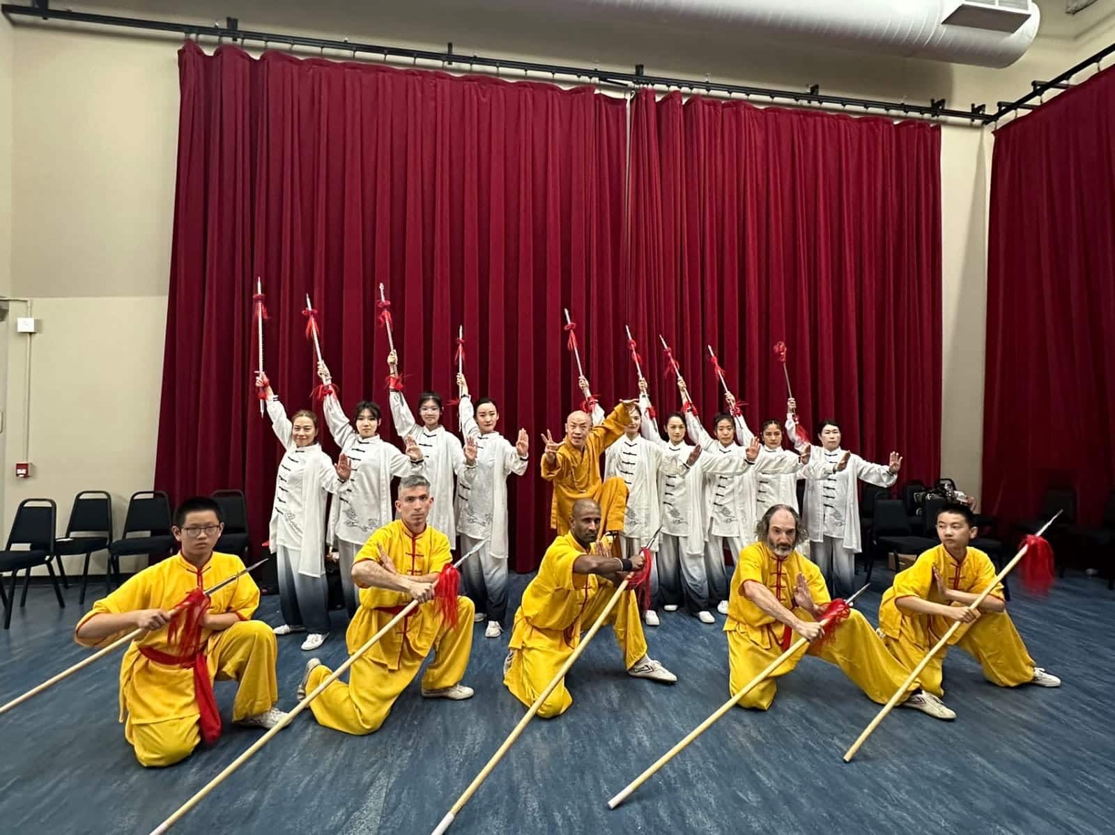 Large Kung Fu theatre performance