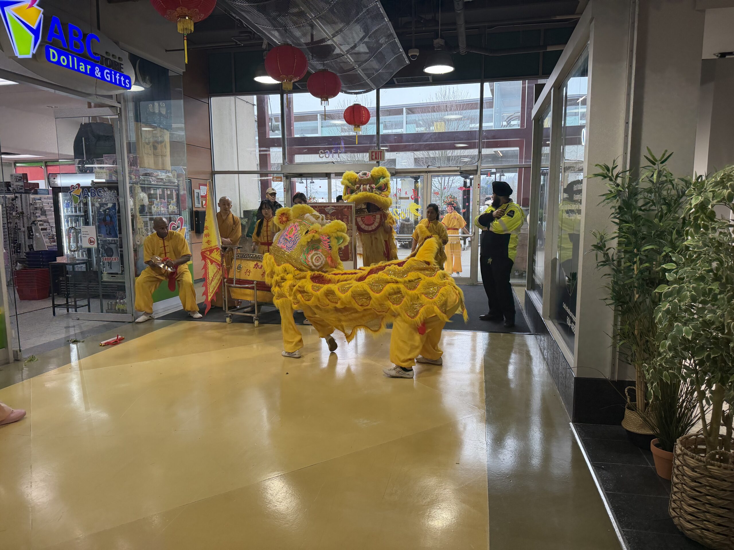 Lion dance performance at Henderson Place